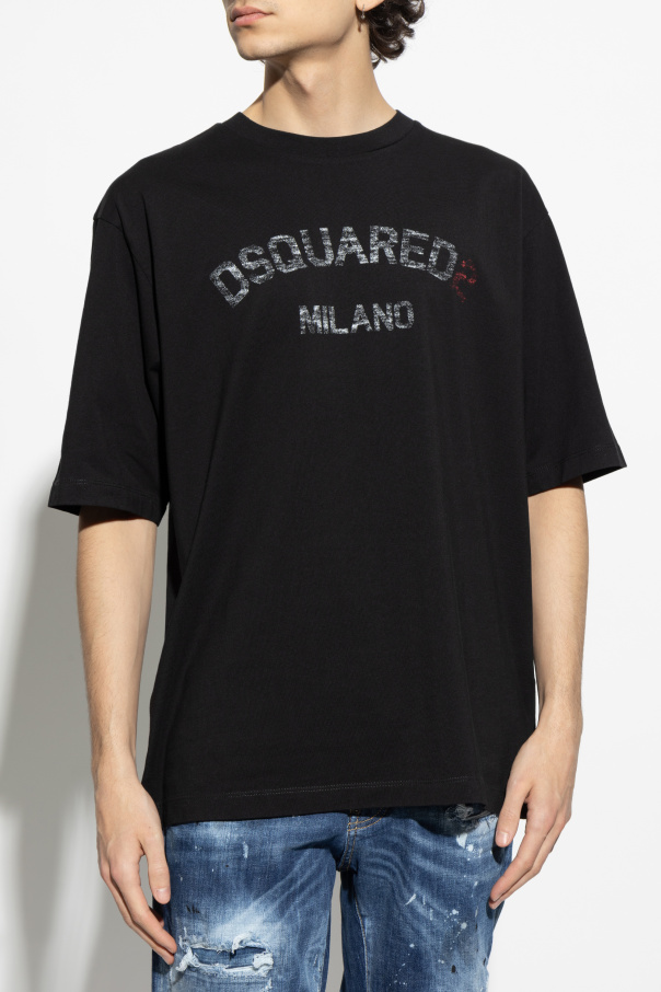 Black T-shirt with logo Dsquared2 - Vitkac AS
